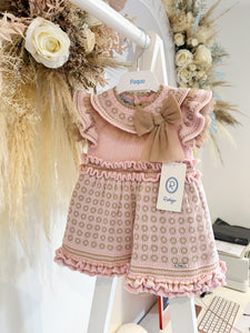 BABY PINK & CAMEL Dress