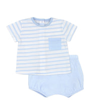 Load image into Gallery viewer, SS24 Blue stripe jam pant set