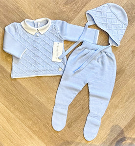 AW23 BABY BLUE baby knit set