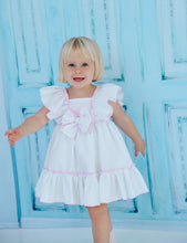 Load image into Gallery viewer, SS24 White with pink trim dress