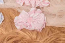 Load image into Gallery viewer, SS24 pink stripe hair Bow