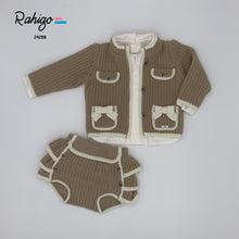 Load image into Gallery viewer, AW24 camel &amp; cream 3 piece set