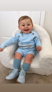 AW23 baby blue Rahigo Shorts set