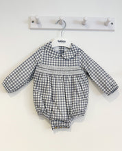 Load image into Gallery viewer, AW23 Blue Smocked Romper
