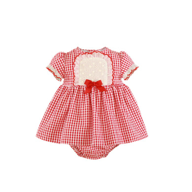SS24 Red gingham dress