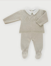 Load image into Gallery viewer, Baby blue Knit baby Set