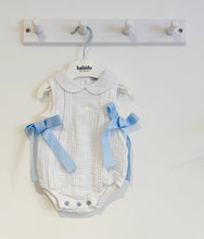 Load image into Gallery viewer, SS24 Blue Bow Romper