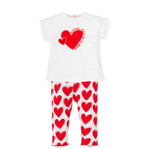 SS24 Red Hearts legging set
