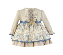Load image into Gallery viewer, AW23 Blue &amp; Beige Dress