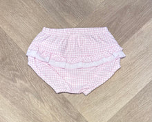 Load image into Gallery viewer, SS24 Pink frill Gingham Jam pants