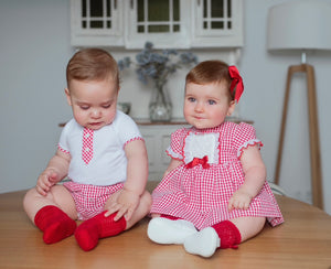 SS24 Red gingham dress