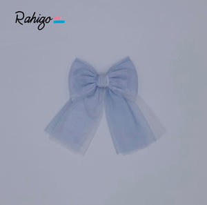 SS24 Blue Tulle Bow