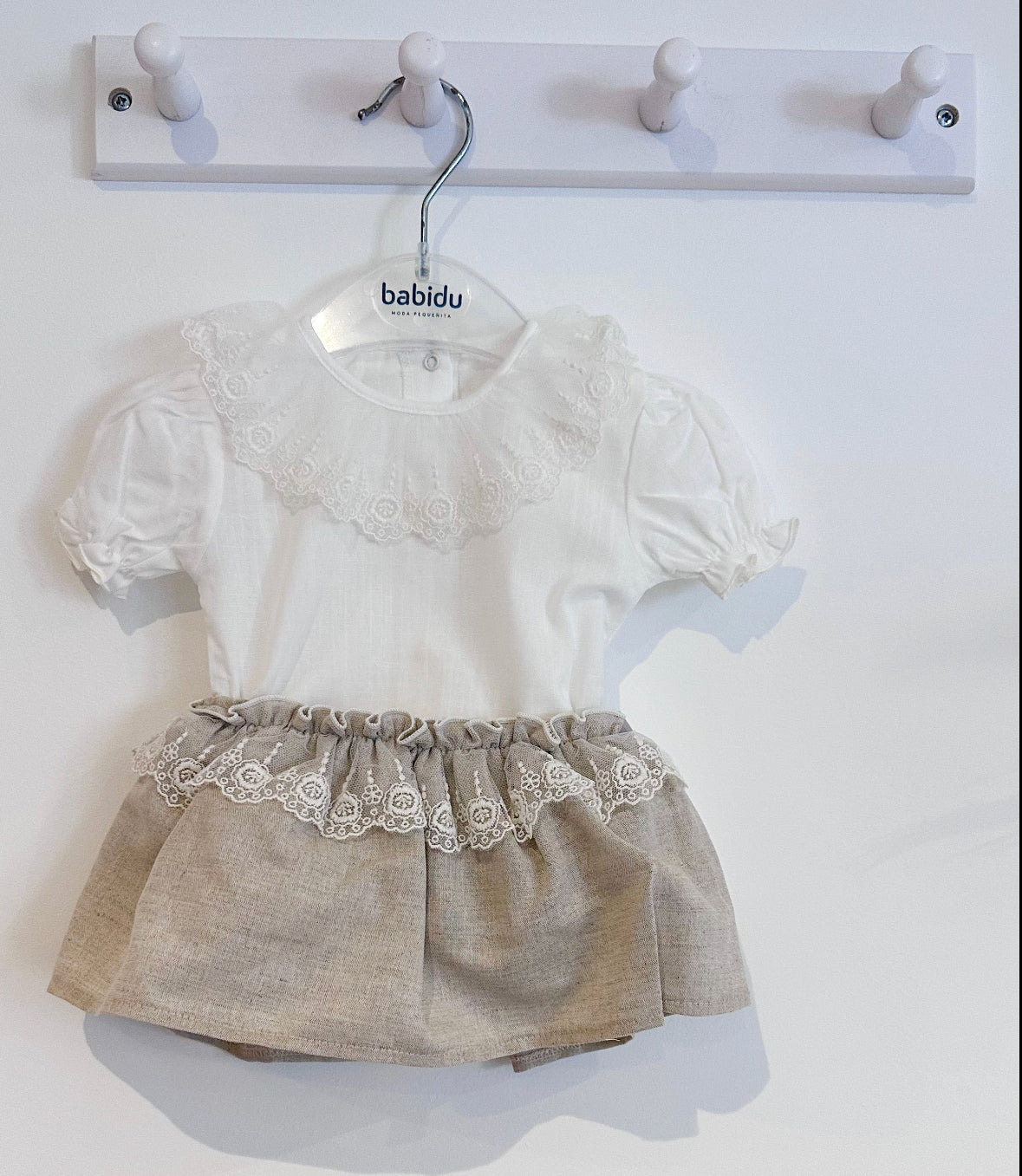 SS24 Frilly lace bodysuit & Skirt set