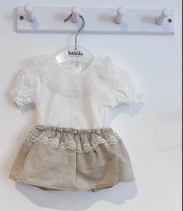 SS24 Frilly lace bodysuit & Skirt set