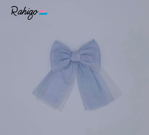 AW24 camel Tulle bow