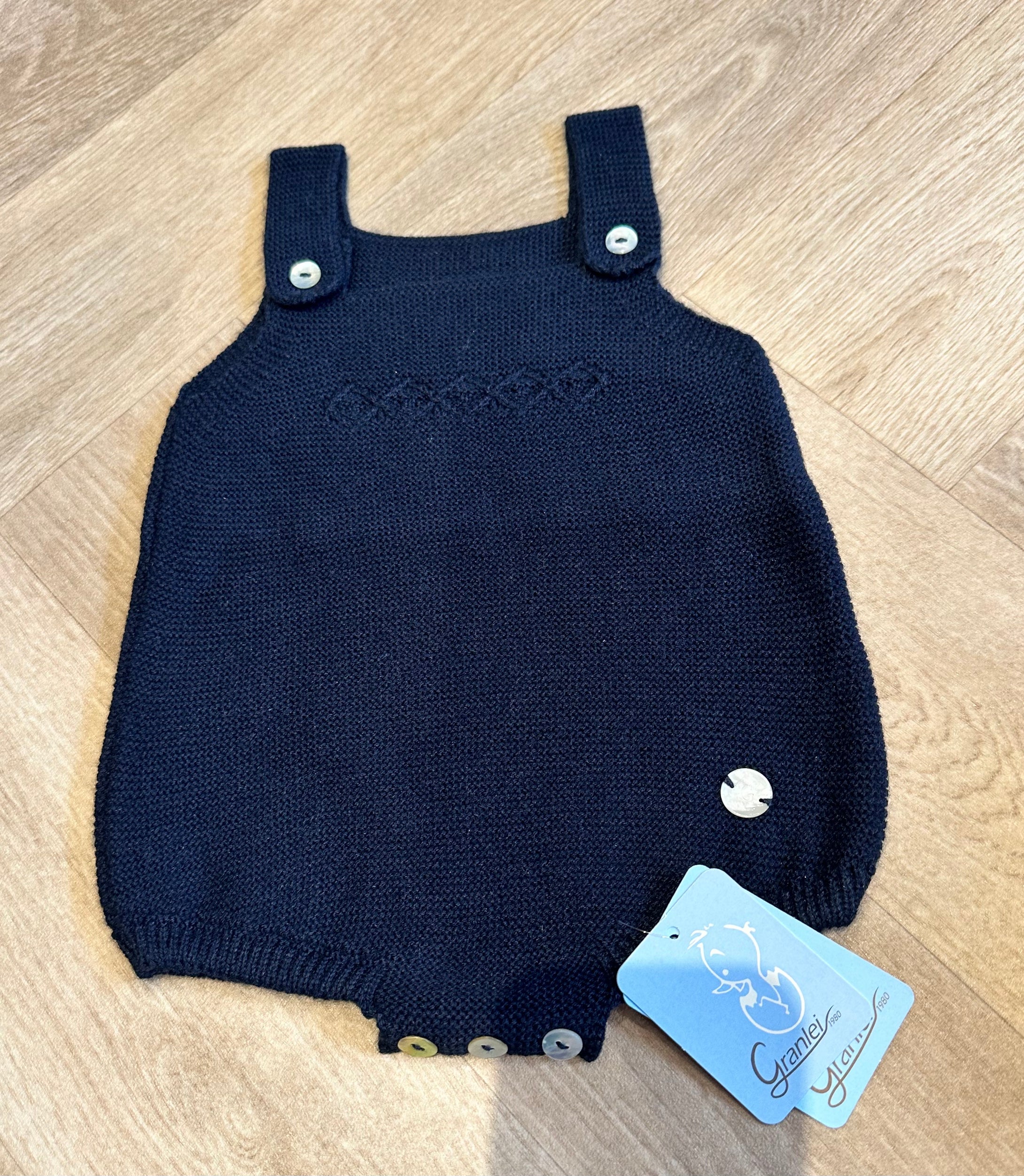 AW23 Navy Knitted Romper