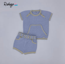 Load image into Gallery viewer, SS24 BABY BLUE &amp; CAMEL Shorts set