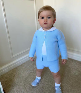 AW24 Baby Blue knitted 3 peice set