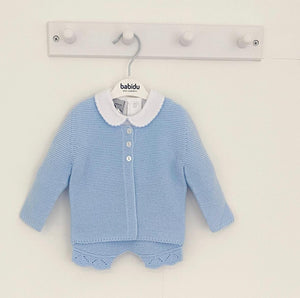 AW24 Baby Blue knitted 3 peice set