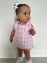 Load image into Gallery viewer, SS24 Pink Check Romper