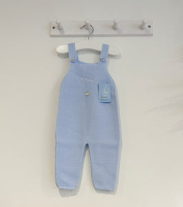 AW23 Baby Blue Knitted Dungarees