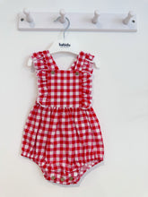 Load image into Gallery viewer, SS23 Red Gingham Romper