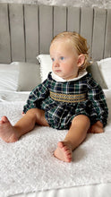 Load image into Gallery viewer, AW23 Smocked Green Romper