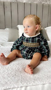 AW23 Smocked Green Romper