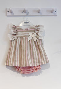 SS23 Pink stripe dress & pants