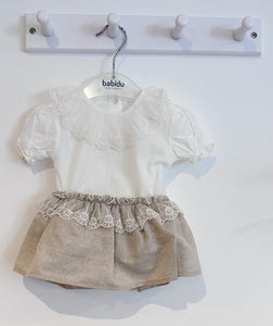 SS23 Frilly lace bodysuit & Skirt set