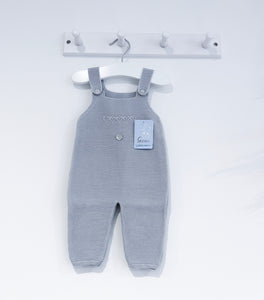 AW23 Grey Knitted Dungarees