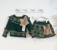 Load image into Gallery viewer, AW23 BOTTLE GREEN Skirt &amp; Jumper set