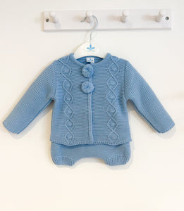 AW23 BLUE Knit Set