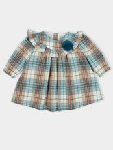 Load image into Gallery viewer, Brown &amp; Blue Tartan Dress