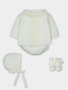 AW23 ivory knitted set