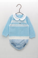 Load image into Gallery viewer, Blue Knitted 2 piece set