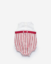 Load image into Gallery viewer, SS22 Red &amp; White Stripe Romper