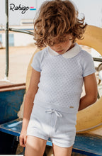 Load image into Gallery viewer, SS23 Baby Blue &amp; White Shorts set