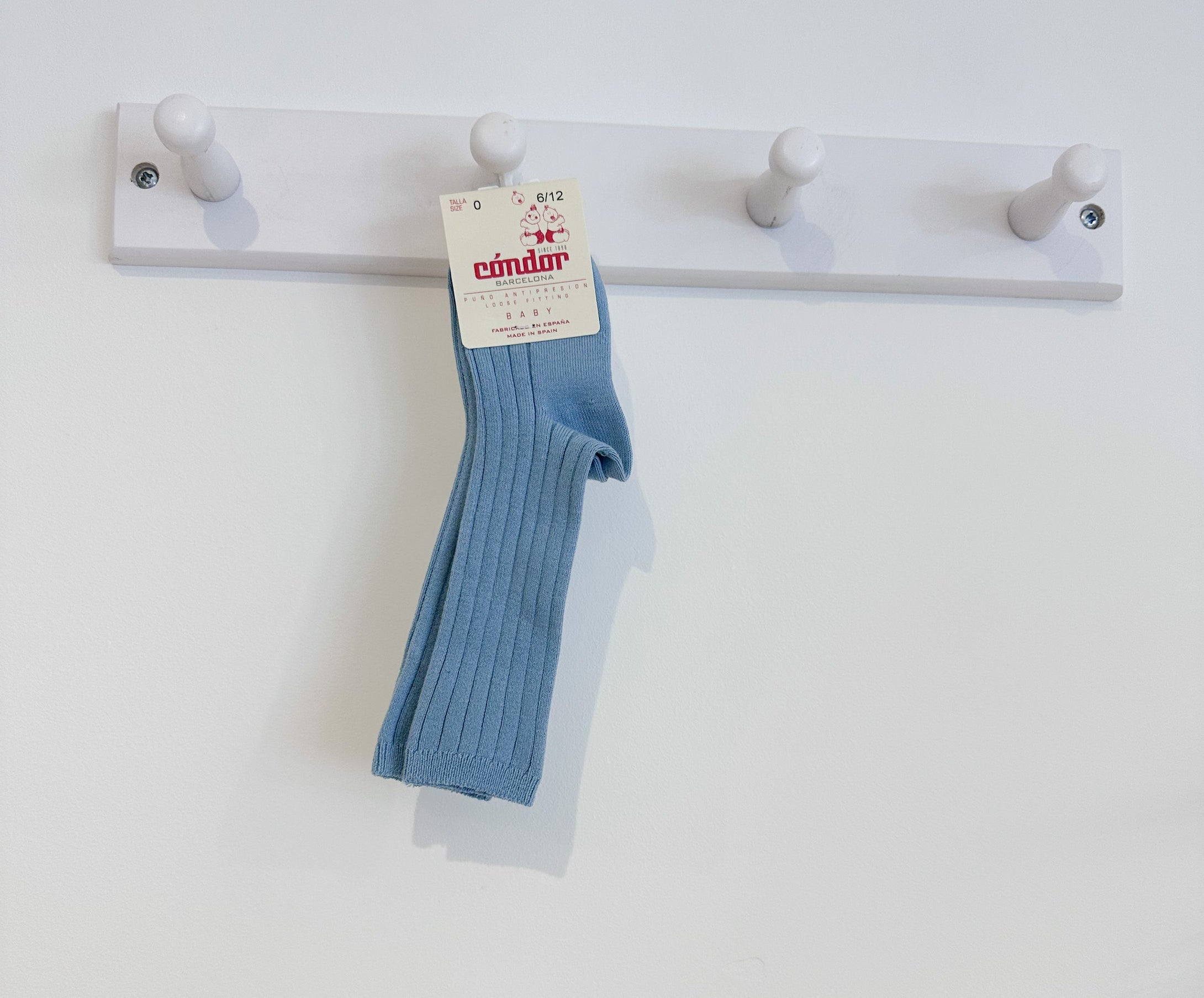 Blue Ribbed socks