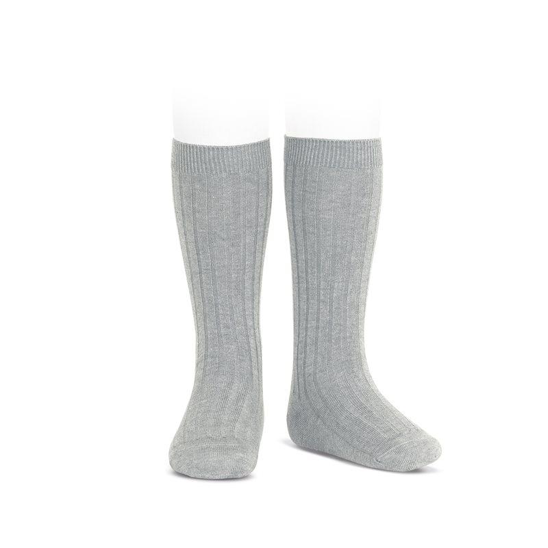 Grey Ribbed socks