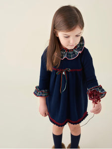 AW22 Knitted tartan Dress