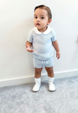 Load image into Gallery viewer, SS23 Baby Blue &amp; White Shorts set